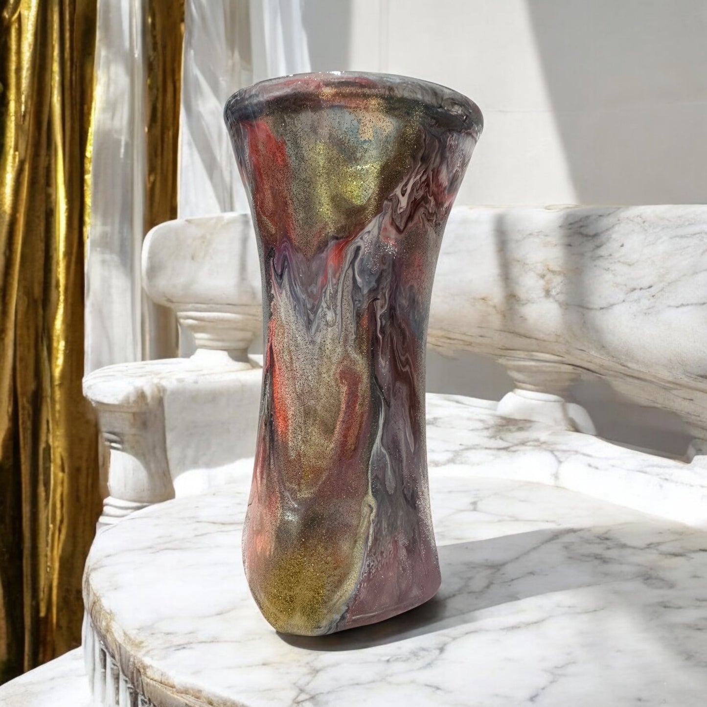 Colorful Vase 8 inch tall