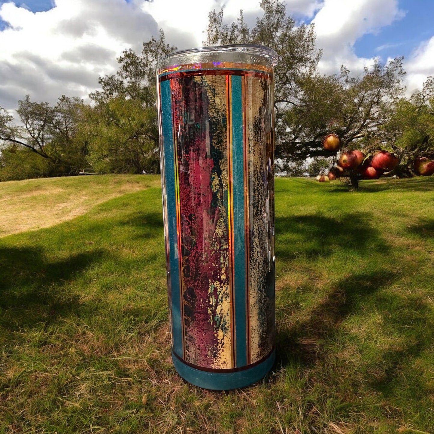 20 oz Cow Skull and Skulls