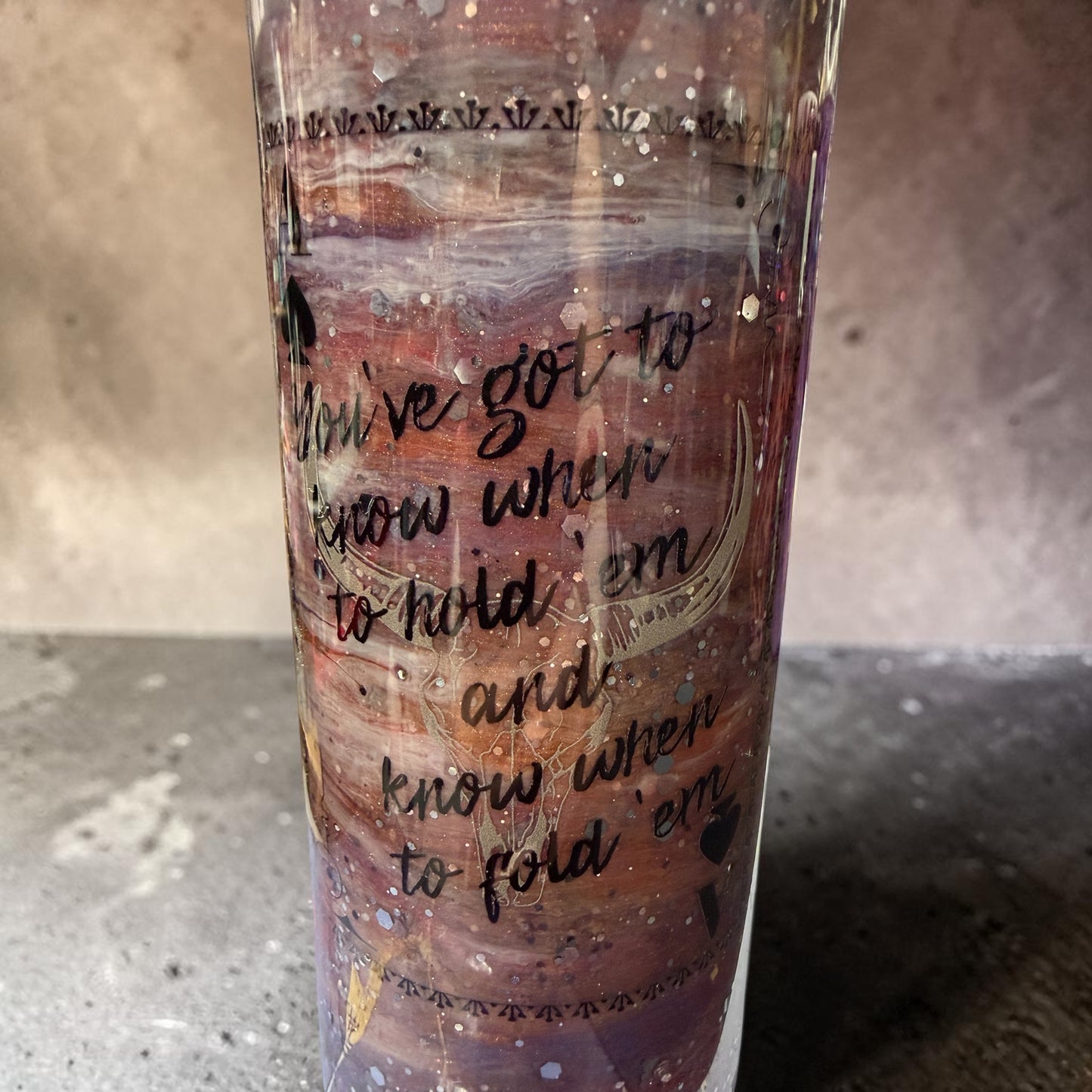 20 oz Gambler tumbler
