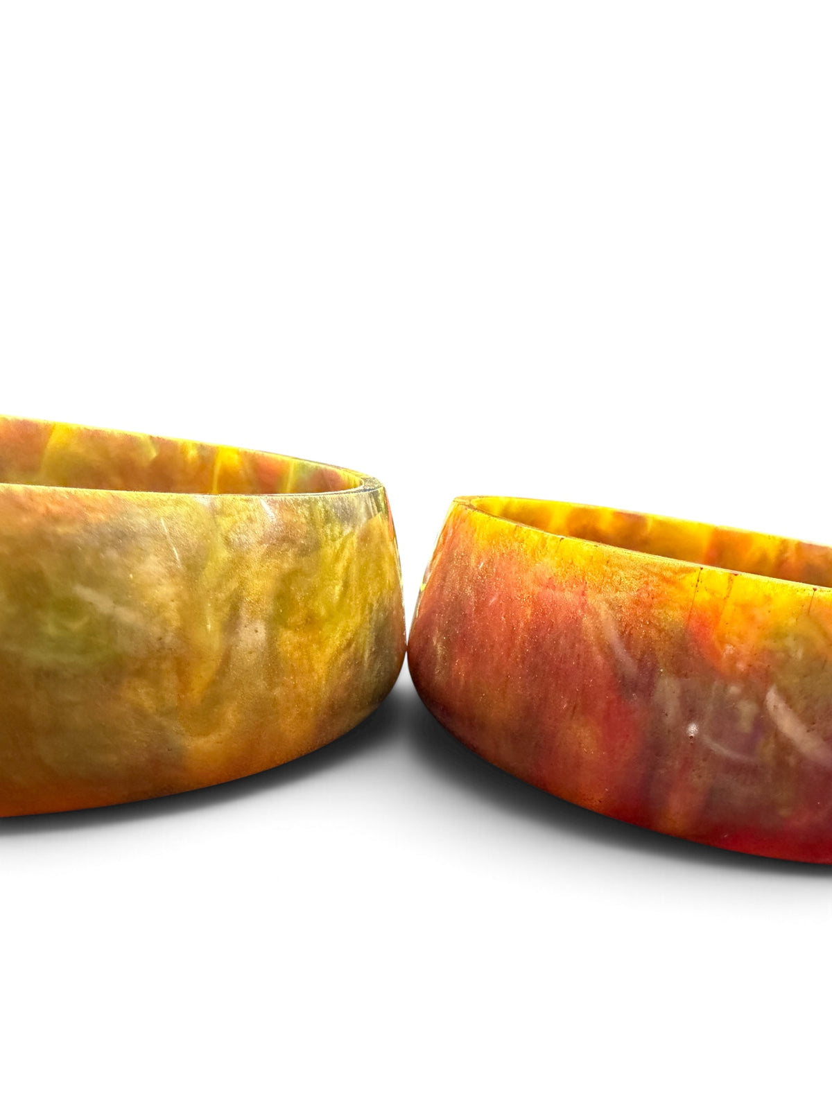 Resin Pet bowl 6 x 6 x 1.5 hand designed