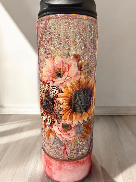 18 oz Stunning Floral tumbler