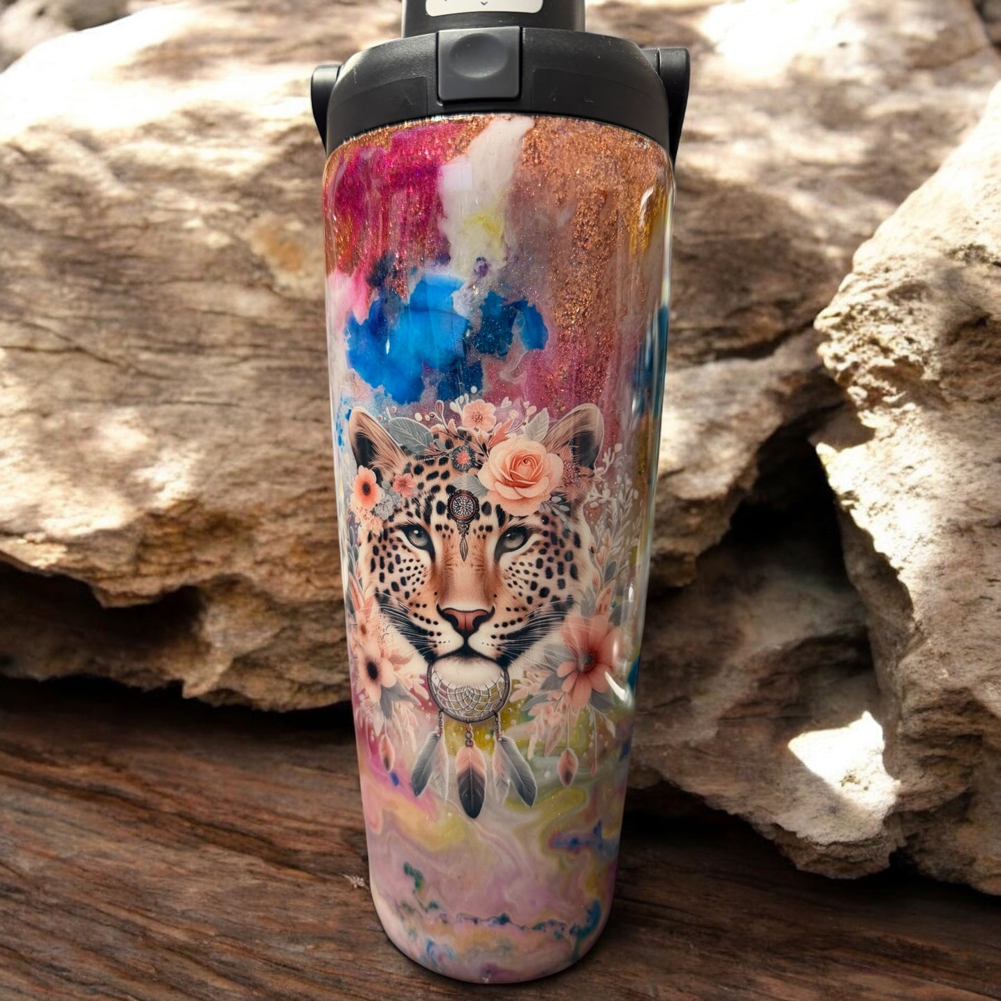 32 oz Tiger Owala tumbler