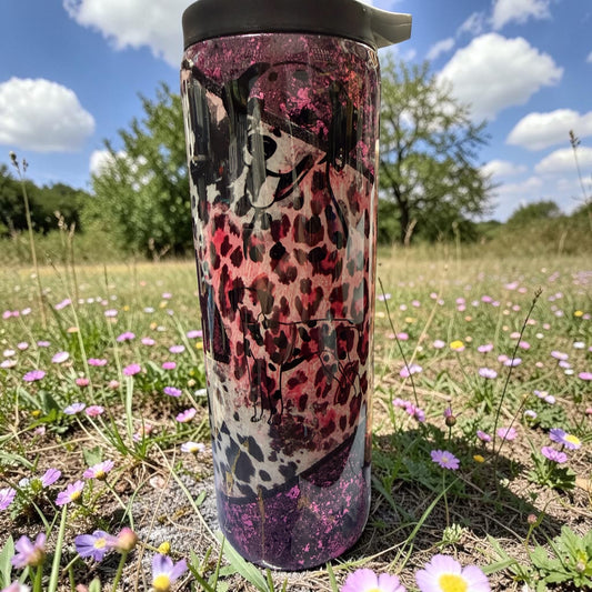 20 oz duo Pink animal print and find the dalmatian's tumbler