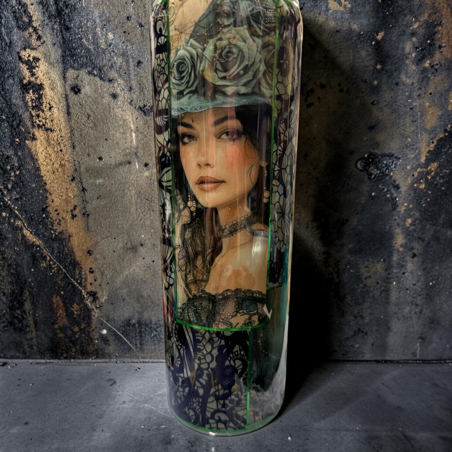 30 oz Green eyed girl tumbler