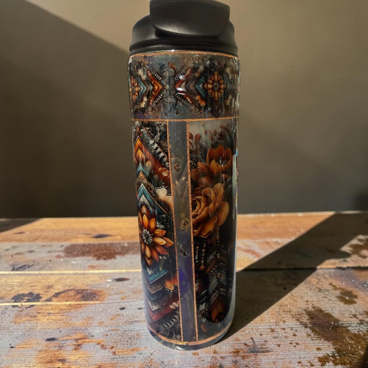 20 oz Country girl and flowers tumbler