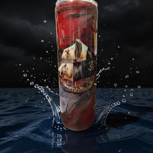 30 oz Pirate ship tumbler