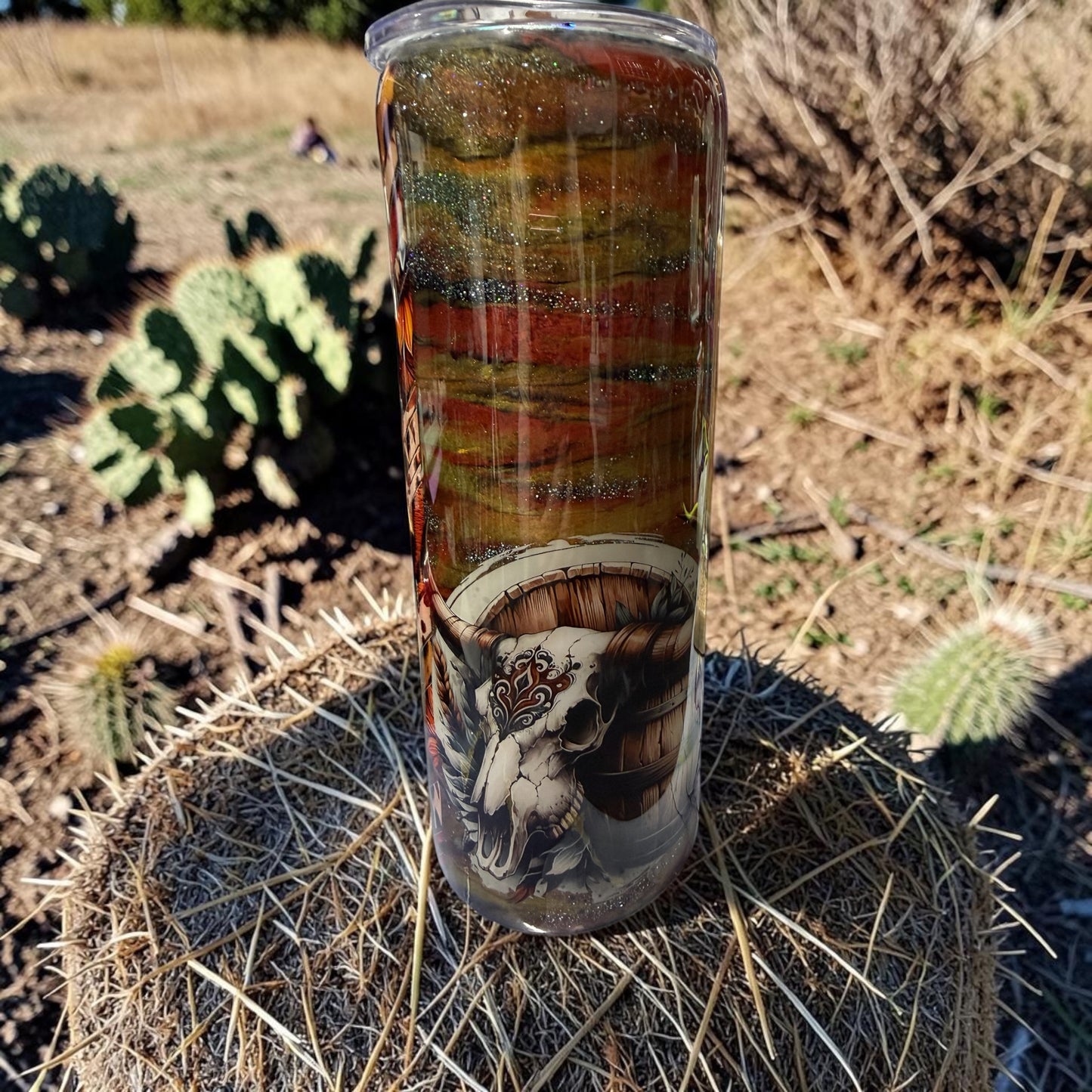 20oz Country Skull