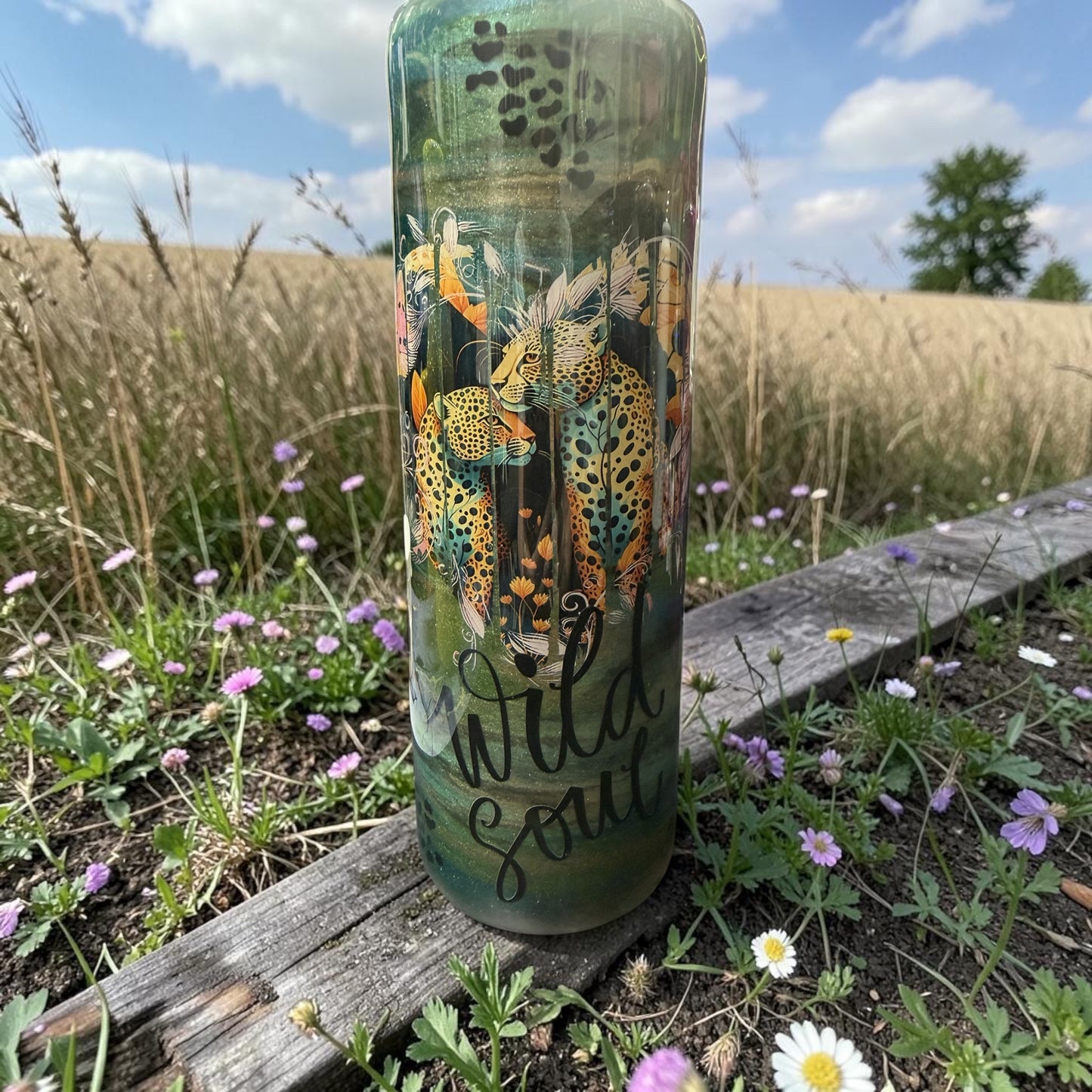 30 oz Wild soul tiger tumbler