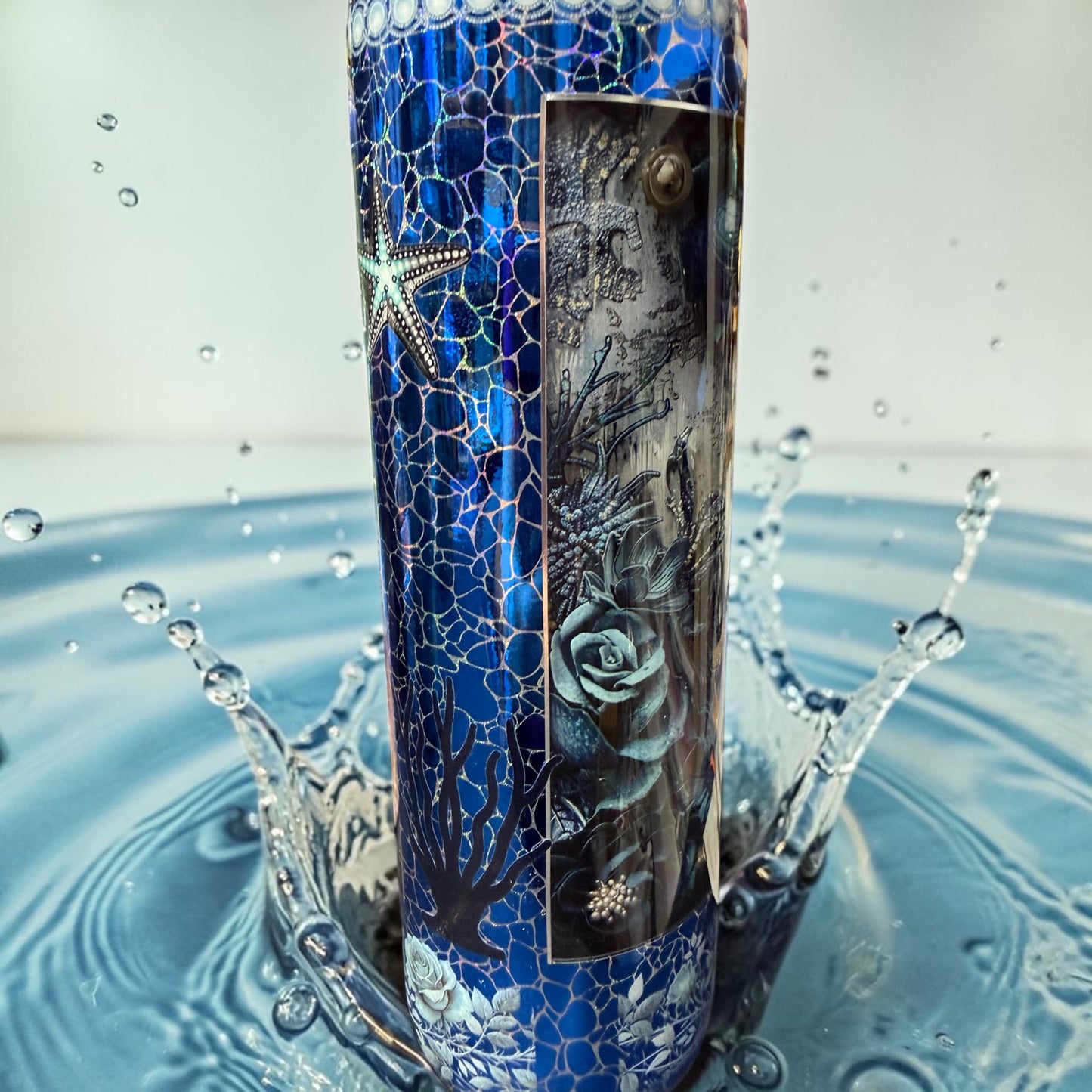30 oz Mermaid tumbler blue