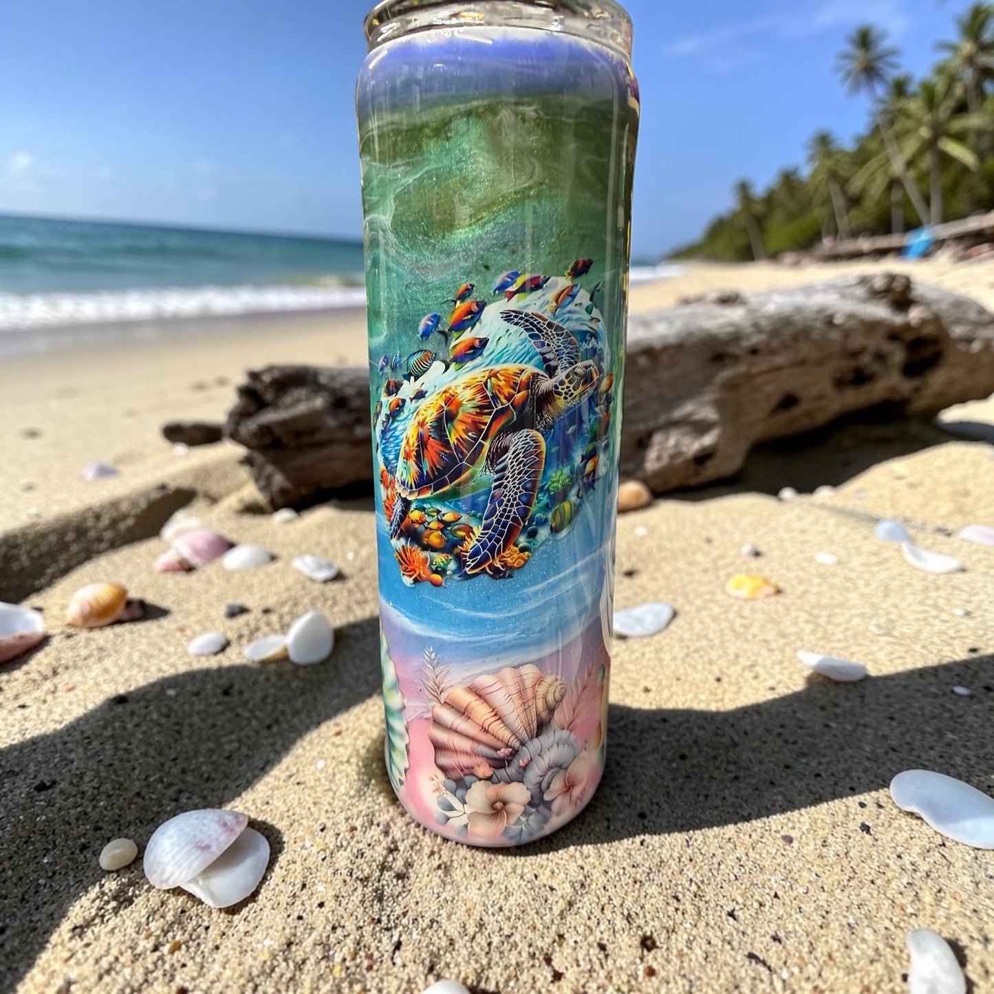 30 oz Turtle and shell tumbler