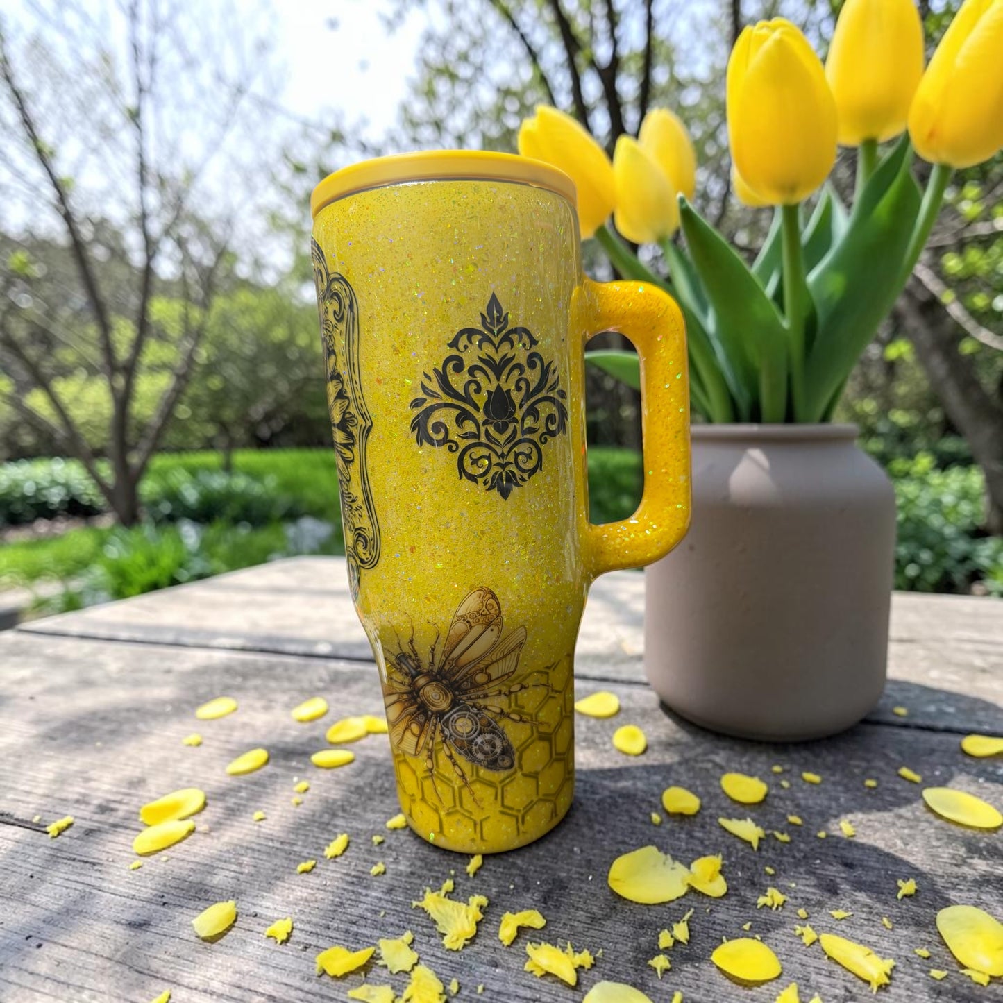 40 oz Sunflower tumbler