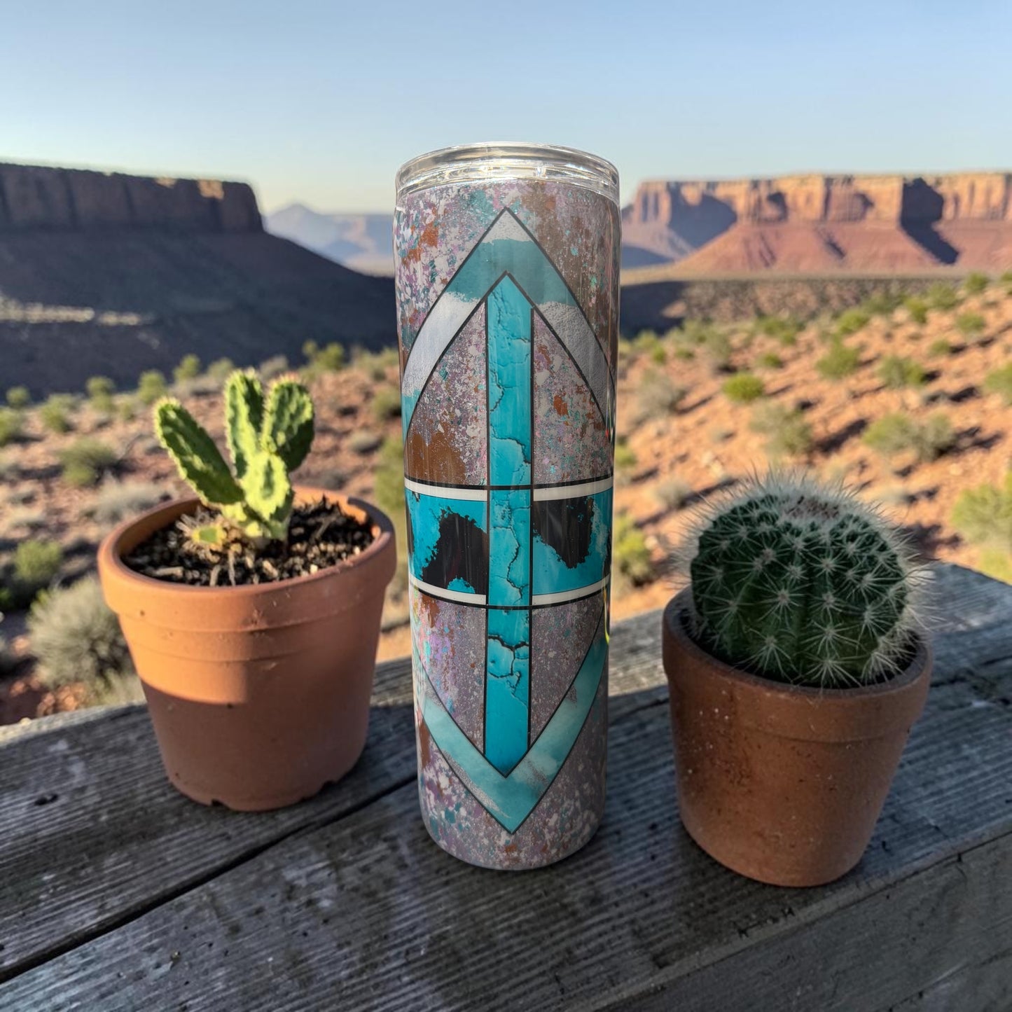30 oz Diamonds and Crosses tumbler