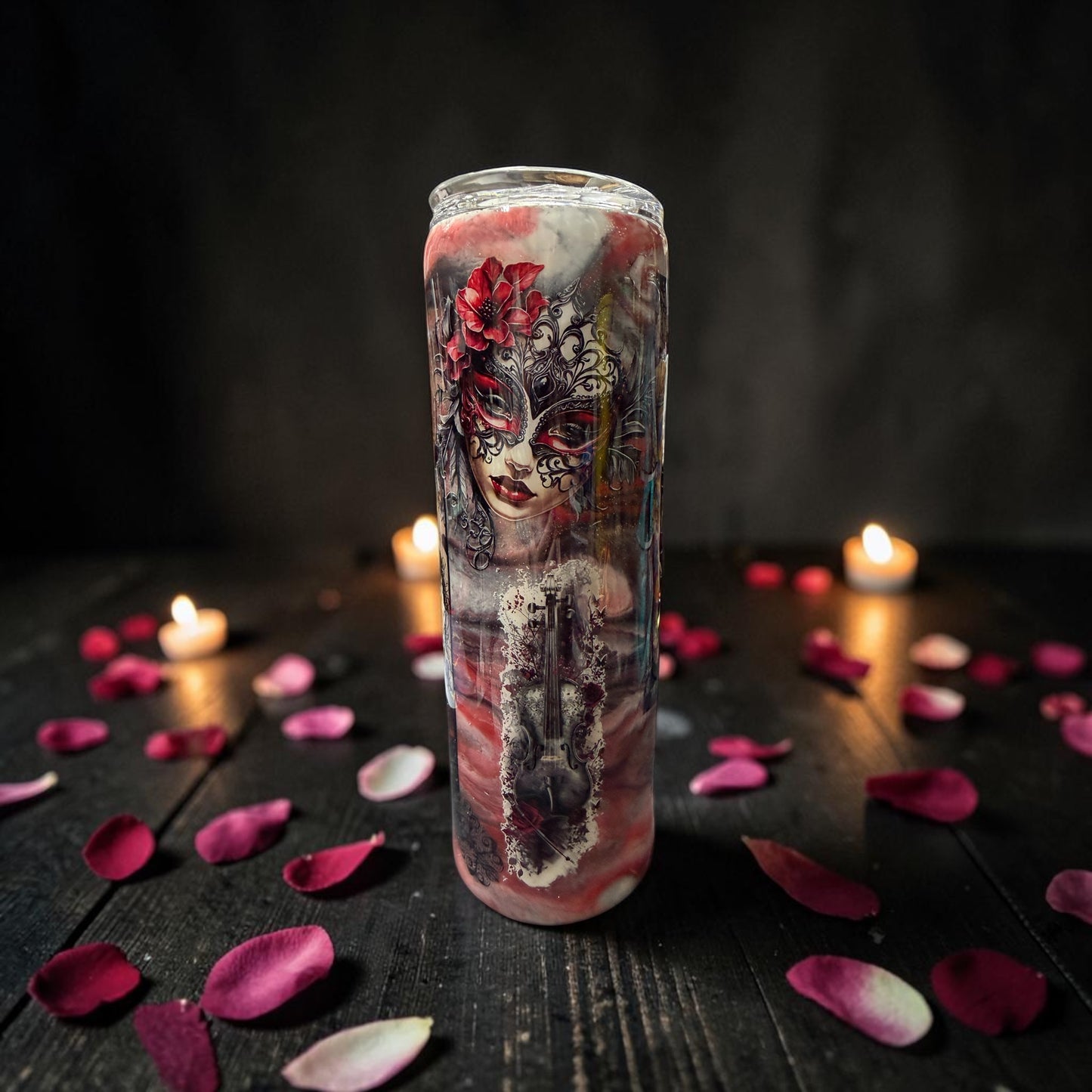 30 oz Lovers and roses tumbler