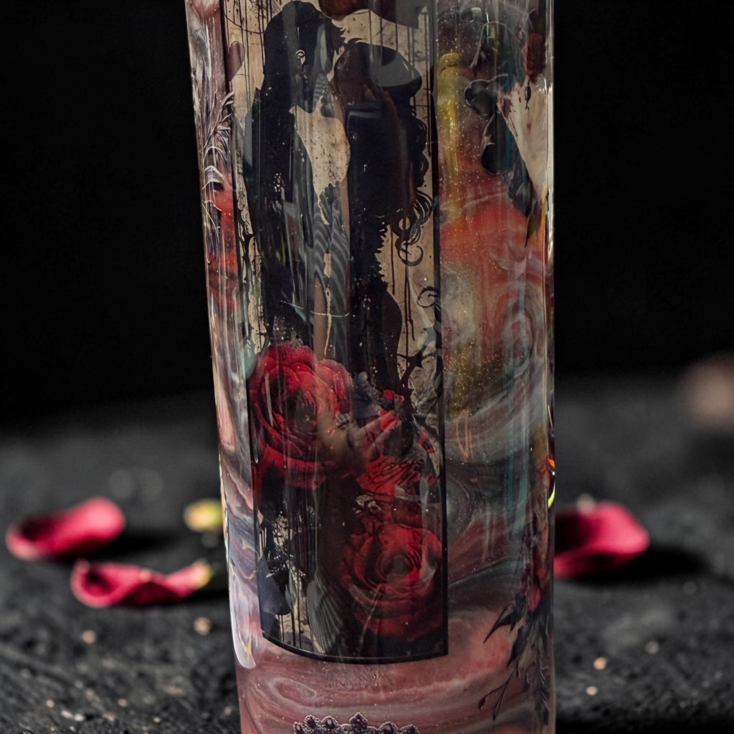 30 oz Lovers and roses tumbler