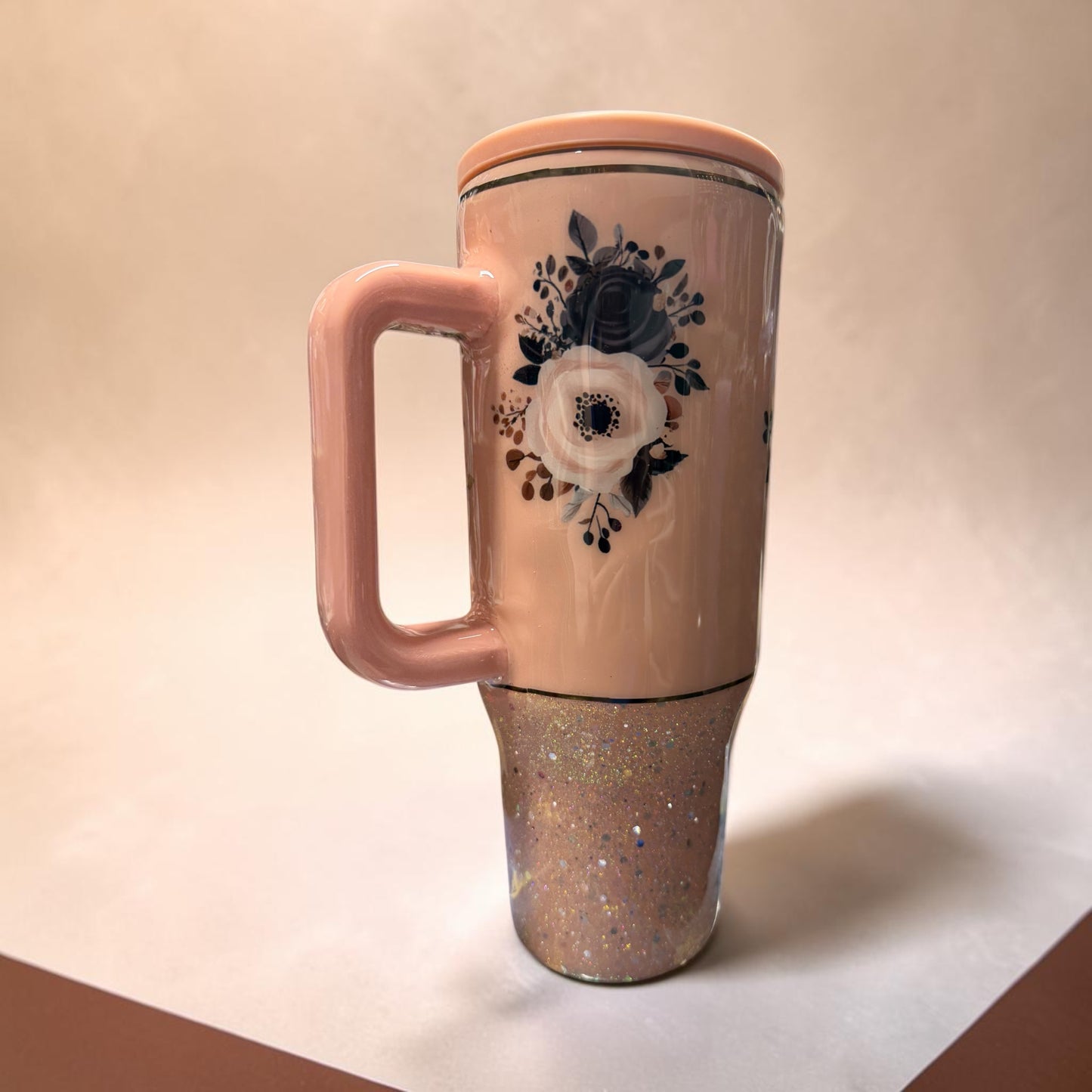 40 oz Peach flowers