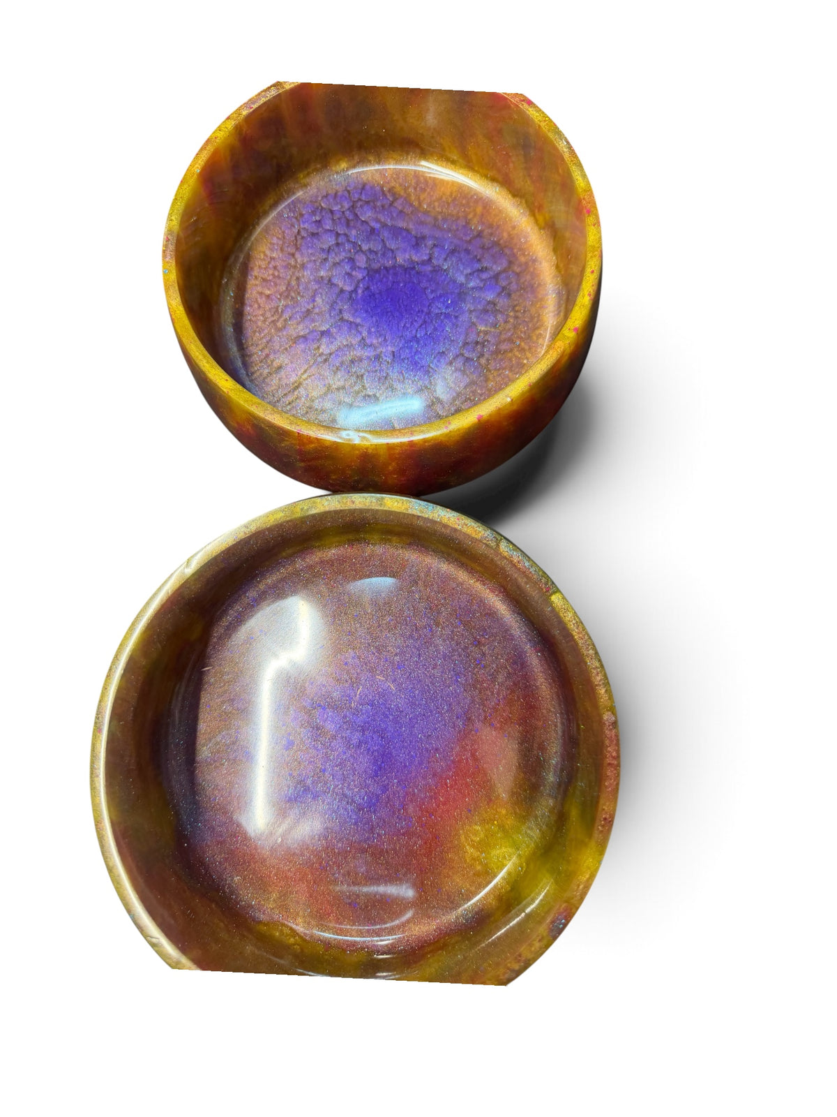 Resin Pet bowl 6 x 6 x 1.5 hand designed