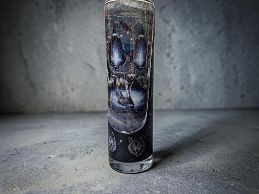 20 oz Wolf paw design tumbler